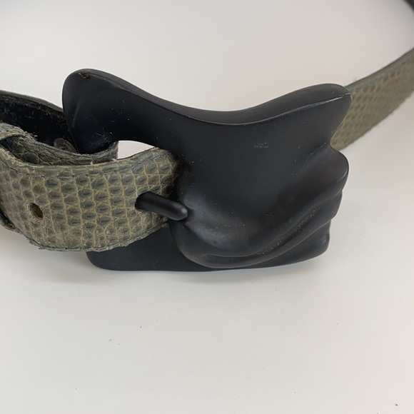 Vintage Ileana Goor Lizard Cowhide Belt main image 5